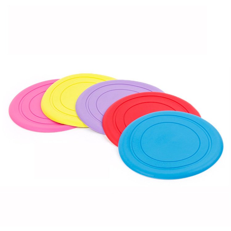 Wholesale Silicone Interactive Training Flying Disc Toy Beach Outdoor Pet Frisbeed Toys