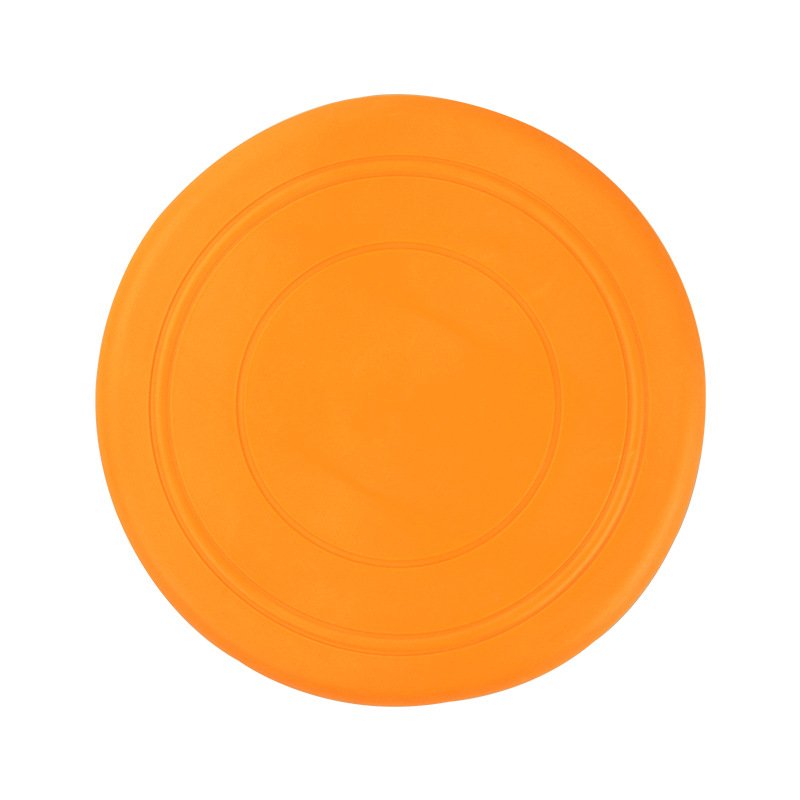 Soft Thick Silicone Pet Mat Round Mini Flying Disc Rubber Dog Toy Ring Silicone Frisbeed for Outdoor Training