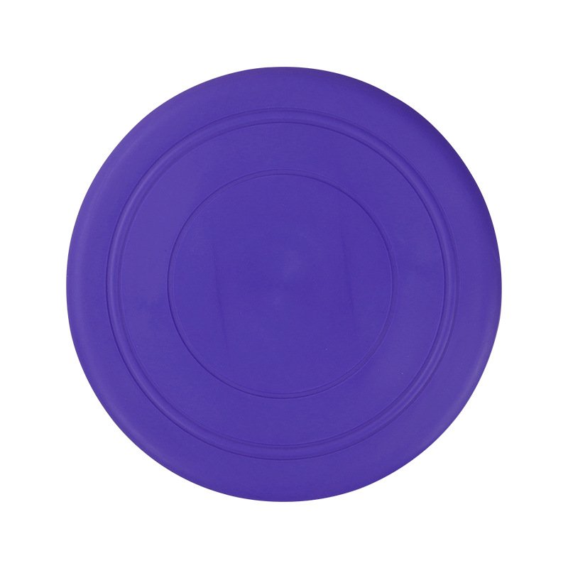 Soft Thick Silicone Pet Mat Round Mini Flying Disc Rubber Dog Toy Ring Silicone Frisbeed for Outdoor Training