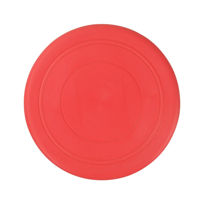Soft Thick Silicone Pet Mat Round Mini Flying Disc Rubber Dog Toy Ring Silicone Frisbeed for Outdoor Training