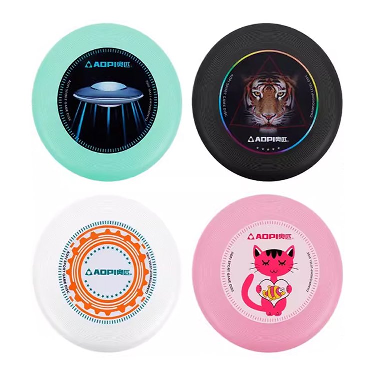 customized flying discs for outdoor kids adults summer beach sports & competitive frisbee games made of durable plastic rubber