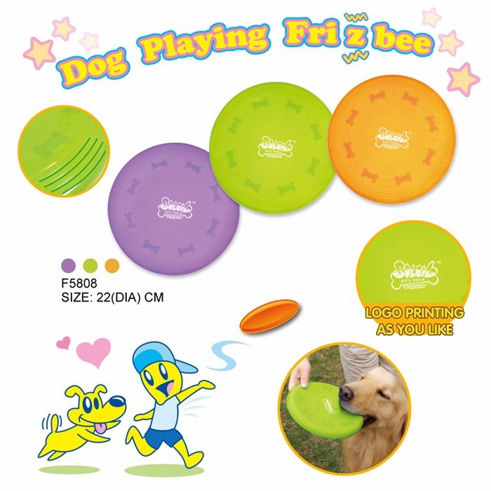 Wholesale Promotional Gift Advertisement OEM Customized Logo Free Outdoor Dog Toy Plastic Dog Flying Disc