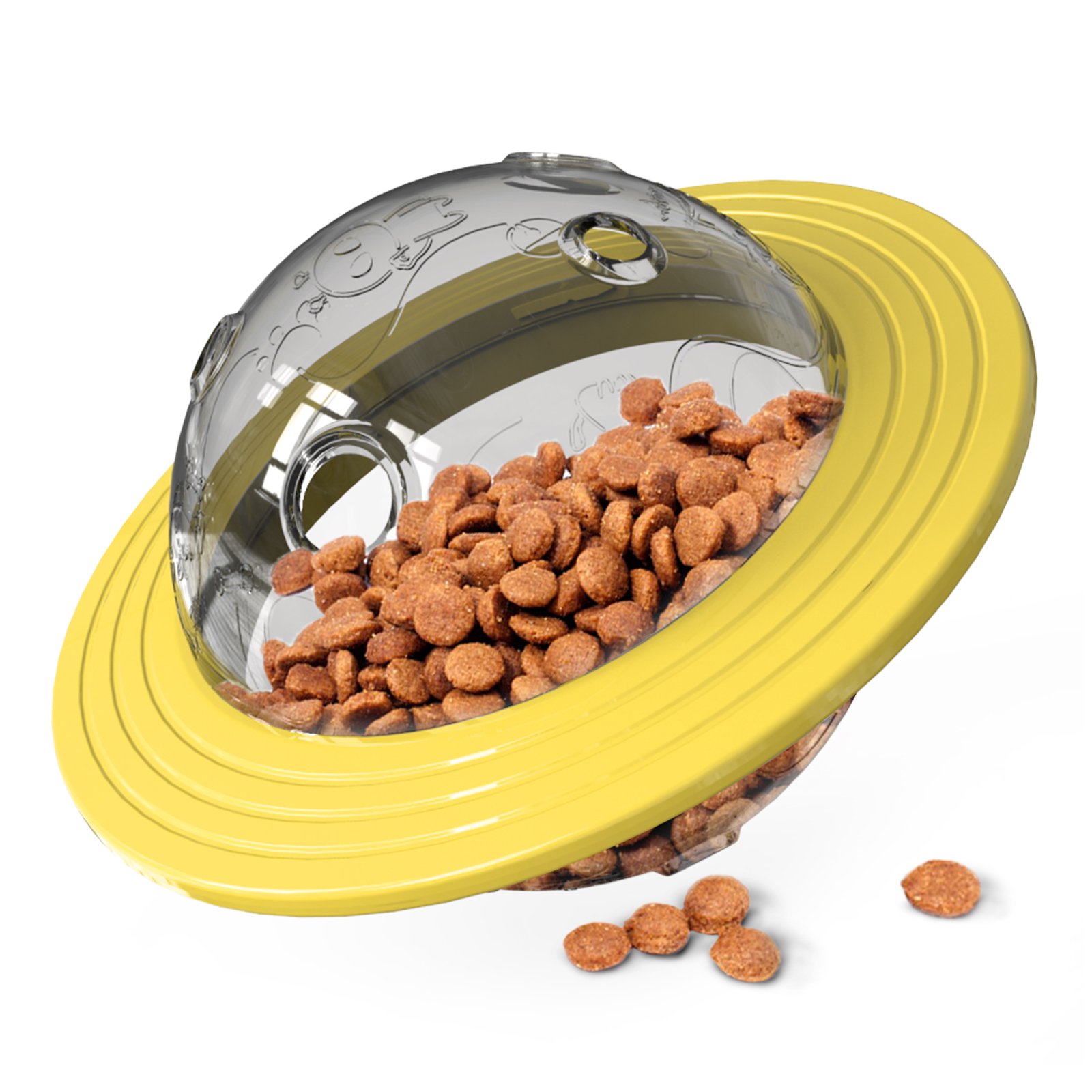 Factory direct sales company explosive pet products Multi-functional food distribution Frisbees toy Dog Puzzle Treat Toy