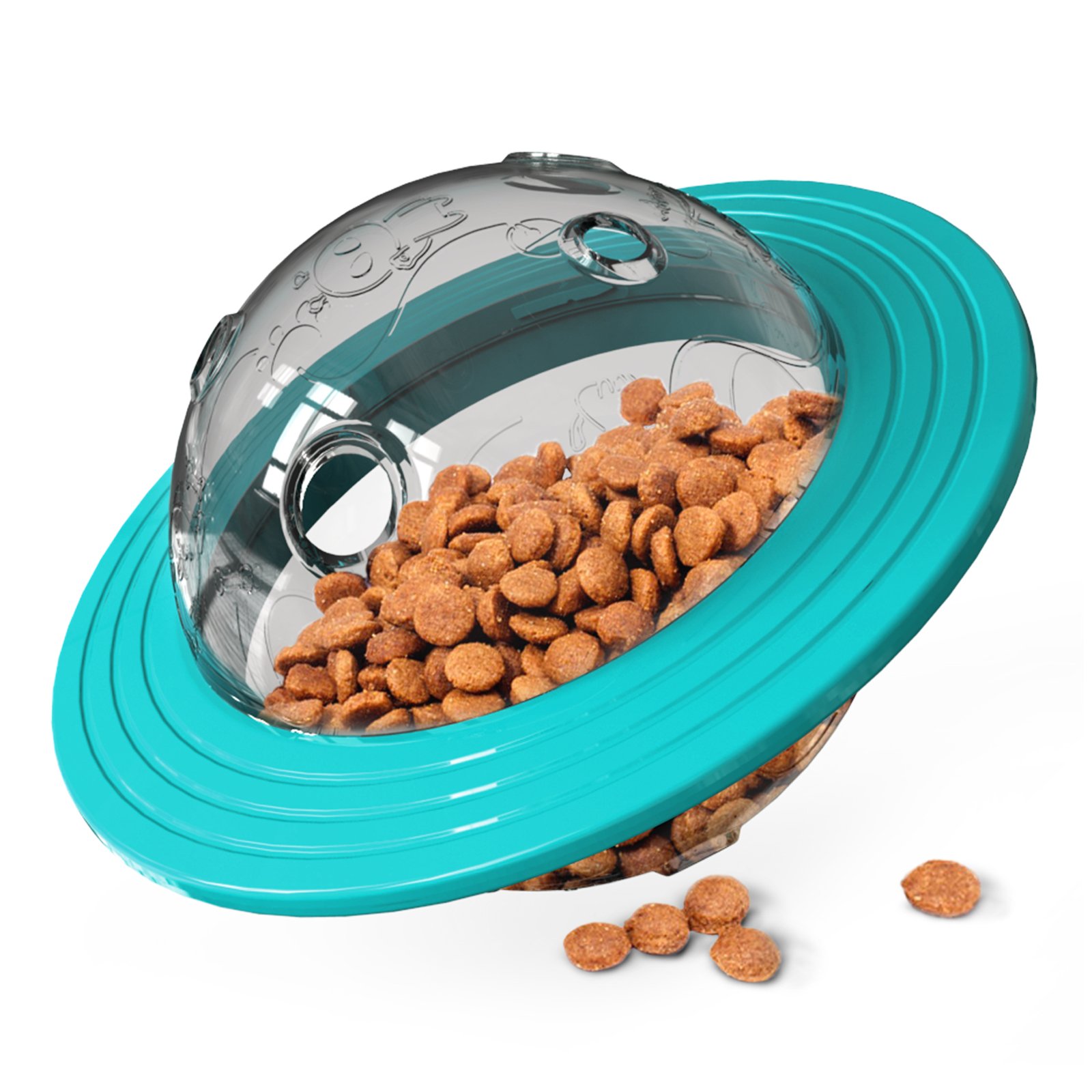 Factory direct sales company explosive pet products Multi-functional food distribution Frisbees toy Dog Puzzle Treat Toy