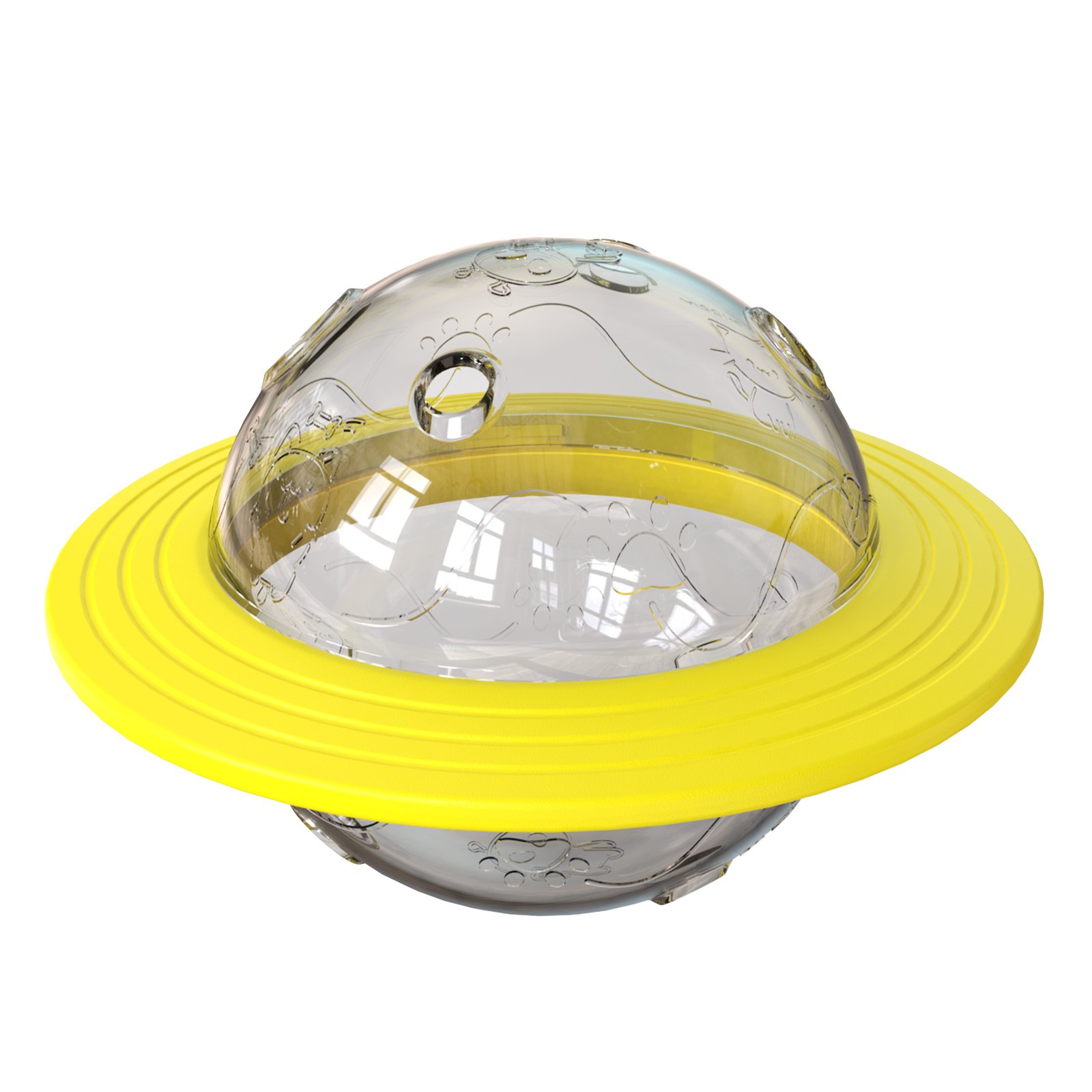 Factory direct sales company explosive pet products Multi-functional food distribution Frisbees toy Dog Puzzle Treat Toy