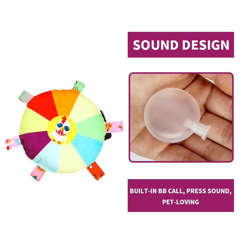 Factory Training Amusement Pet Interactive Movement Toys Dog Frisbeed Bite Resistant Durable Cotton Plush Pet Squeak Toys