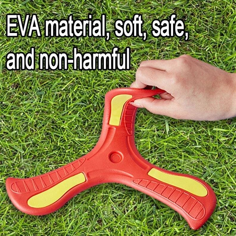 Juice Pet Outdoor Manufacturer Wholesale Pets Training Toy Soft EVA Foam Throwing Returning Boomerang Sport Kids Outdoor Toys