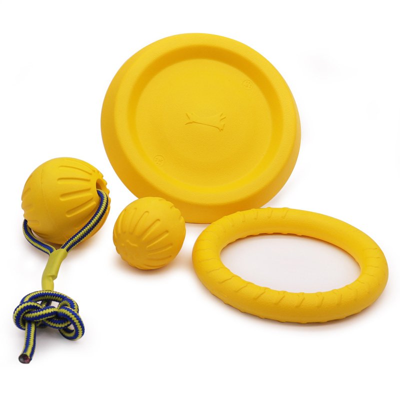 Large EVA Dog Toys Can't Bite Pet Frisbee Training Balls Fun Teeth Grinding Dog Toy with Cross Border Design for Large Dogs