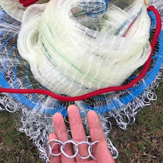 Wholesale Monofilament Net With Nylon Net Fabric And Frisbee Ring Casting Net