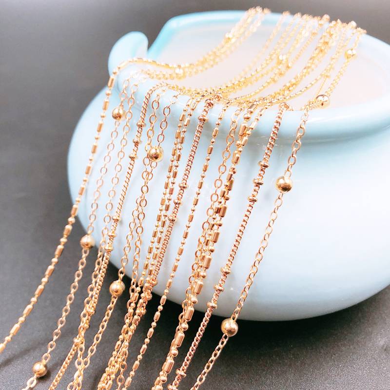 DIY Gufeng Step Shakey Jewelry Jewelry Substation Chain Strive Ball Ball Ball Chain Handmade Jewelry Accessories