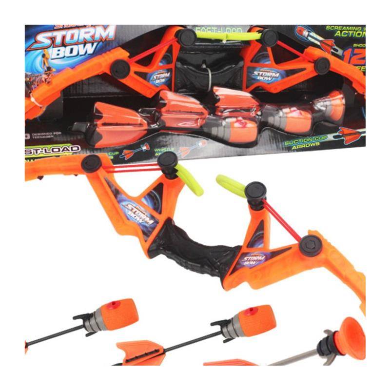 Children's safety bow and arrow will whistle elastic soft suction latter indoor outdoor shooting sports boys and girls parent -child