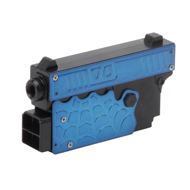 The alloy version of cool folding deformed soft bomb gun hand manual carrving portable model gift children's shooting training toys