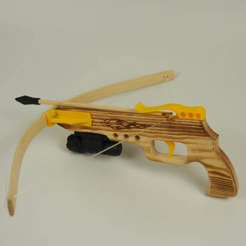 New laser pistol crossbow wooden toys, crossbow boys outdoor shooting young bows, parent -child outdoor decompression