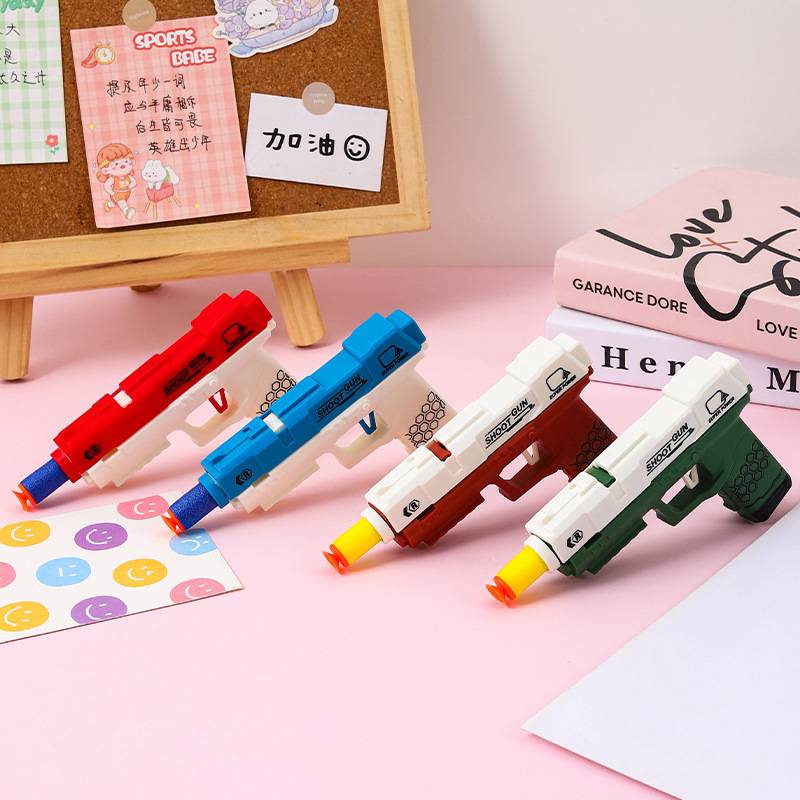 Children's soft shotgun, toy pistol shooting boy floor night market toy Yiwu goods source