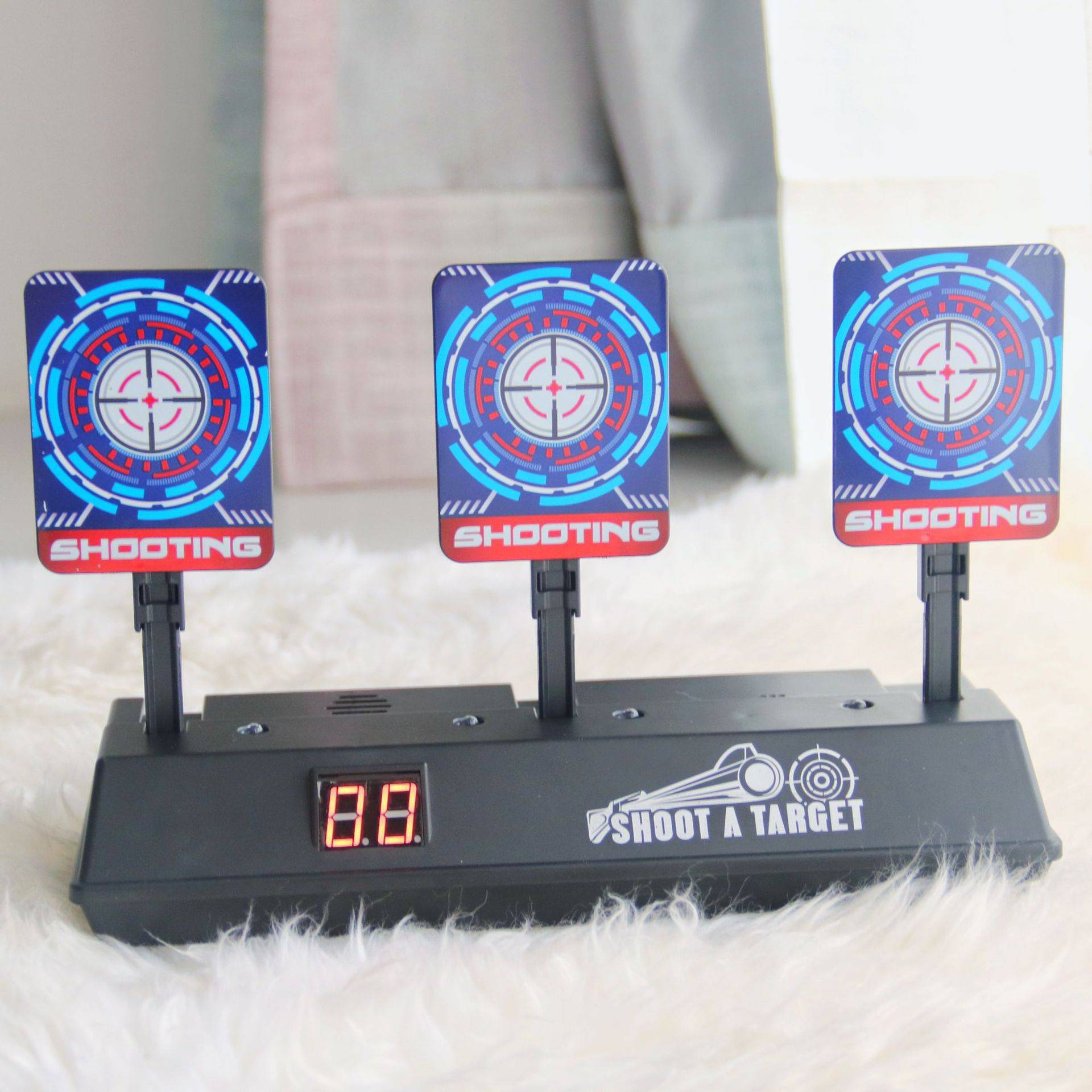 Electronic scoring target mobile shooting training electric soft shotgun toy target battle training target automatic reset