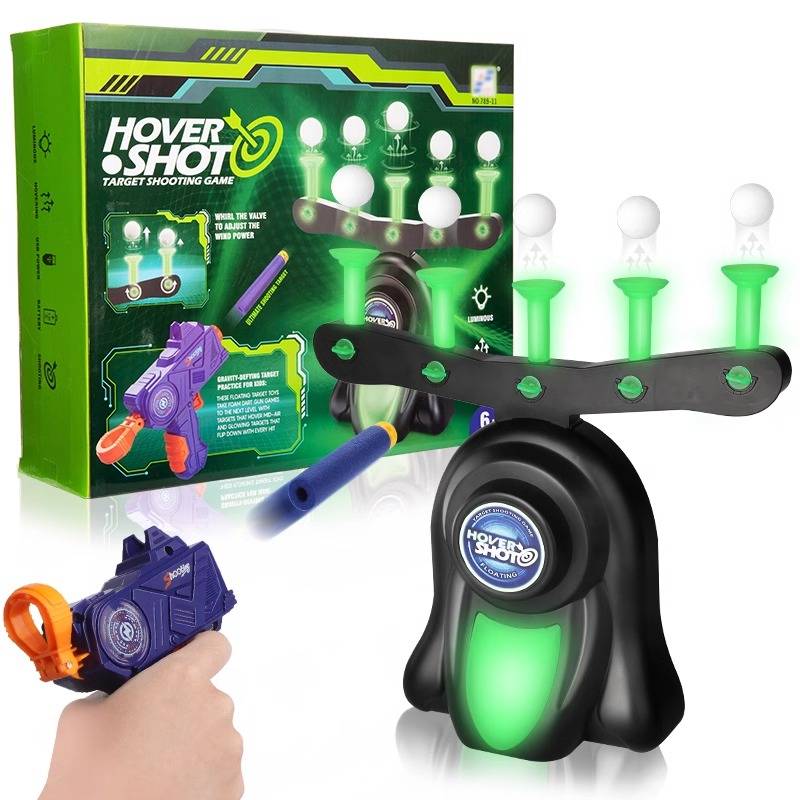 Suspended shooting children's sports toy boys Children indoor target imitation power puzzle real air soft shotgun