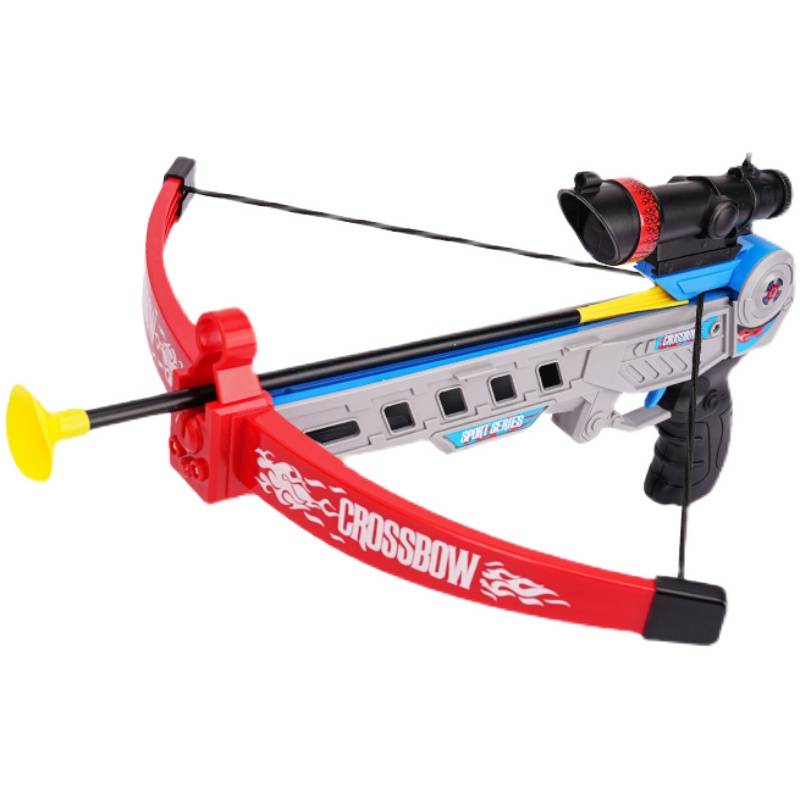 Bow arrow children's set outdoor shooting shooting arrow crossbow, crossbow arrow parent -child interactive traditional soft glue suction cup folding toys boys