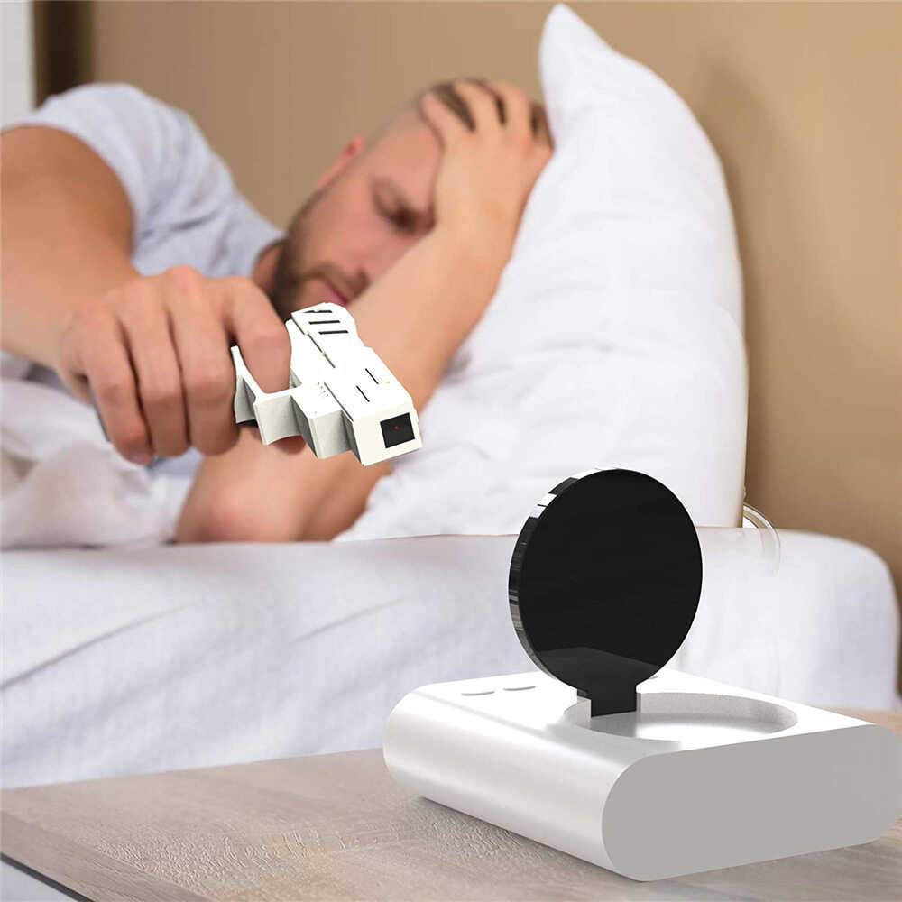 Playing the target alarm clock creative net red pistol shooting children boys high -value students to get up for special artifacts