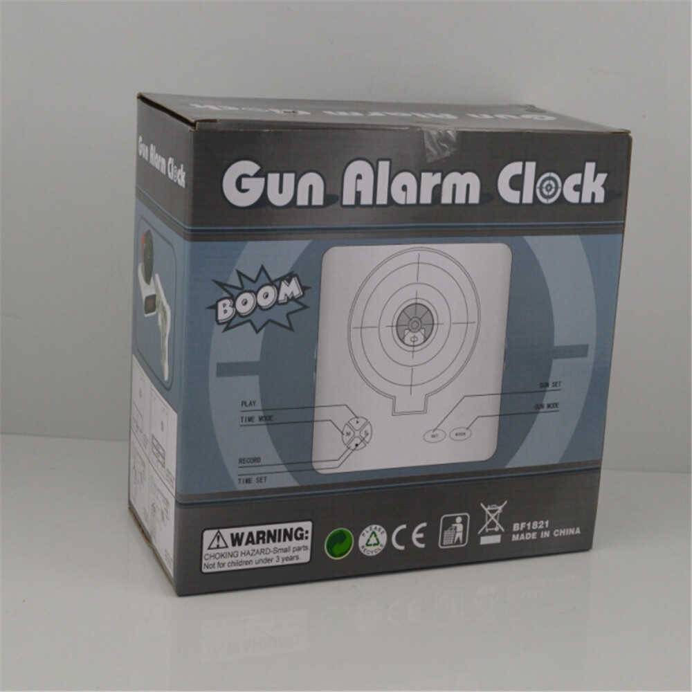 Playing the target alarm clock creative net red pistol shooting children boys high -value students to get up for special artifacts