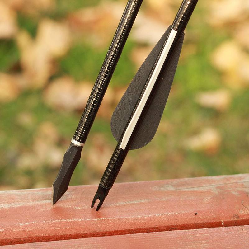 Bow, arrow, steel arrow anti -song beauty hunting arrow professional shooting glass fiber carbon mixed carbon pure carbon arrow wild metal arrow