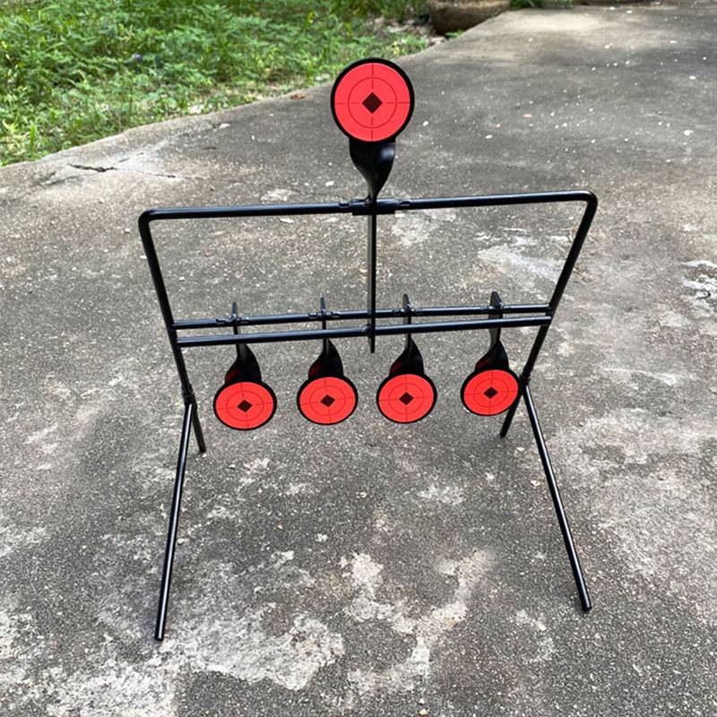 Automatic reset target metal reset, target water bomb pill training target wind chime target metal slingshot shooting HH