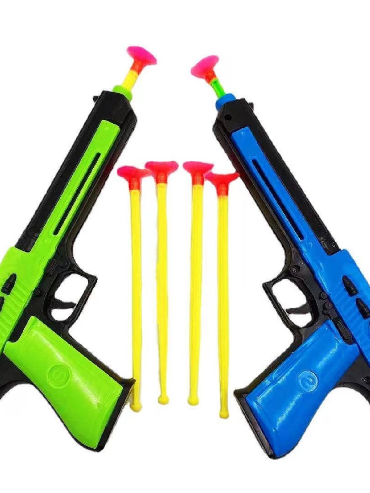 Children's toy suction cup soft shotgun plastic bullets left wheel pistol launcher competitive shooting darts boys and girls