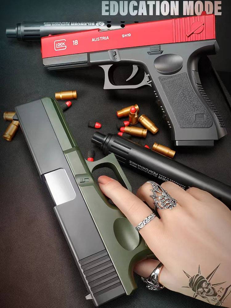 Holding shell Glock soft shotgun sniper rifle Boy Children's Toy Gun Prop M1911 Desert Eagle Pistol