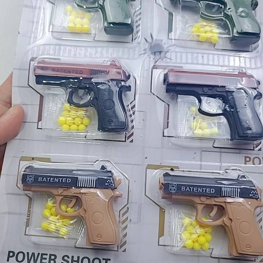 Children's toy guns, soft shotgun, bomb plastic mini -handed simulation model boy kindergarten gift prize