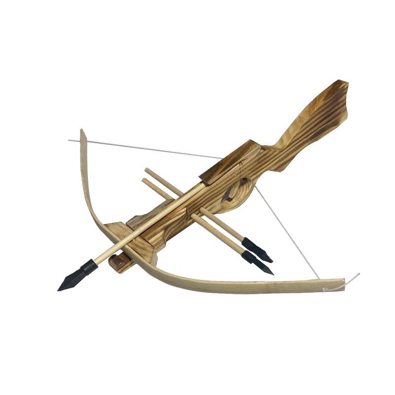 Safe Cross Crossbow Wooden Toys Crossb Crossing Broken Boat Boat Outdoor Toys Parent -Child Bow Shooting Sports Bamboo Bow and Crossbow