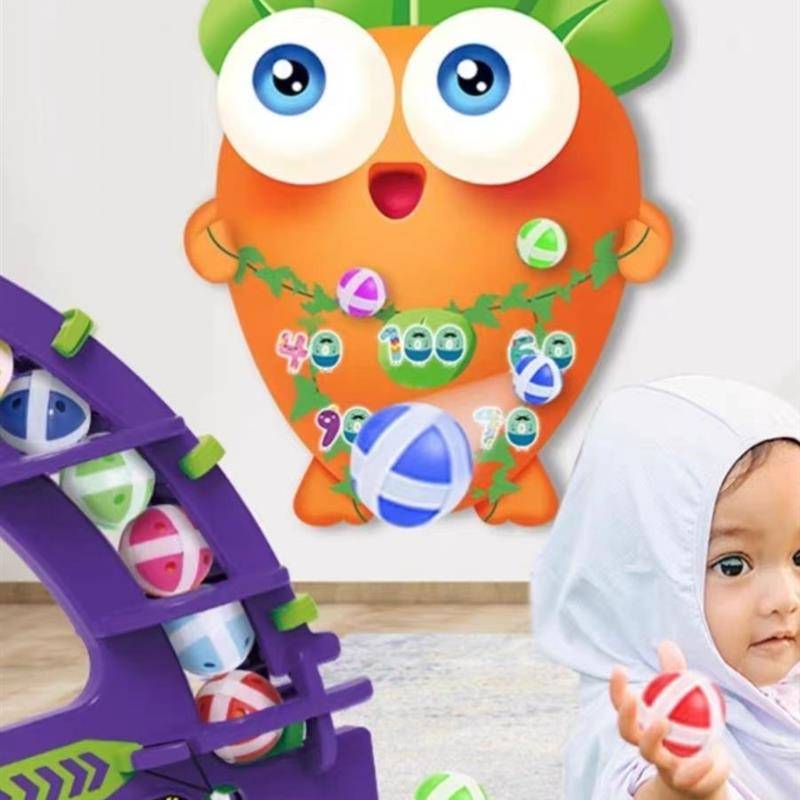 radish bow and arrow toy children sticky ball and crossbow toy
