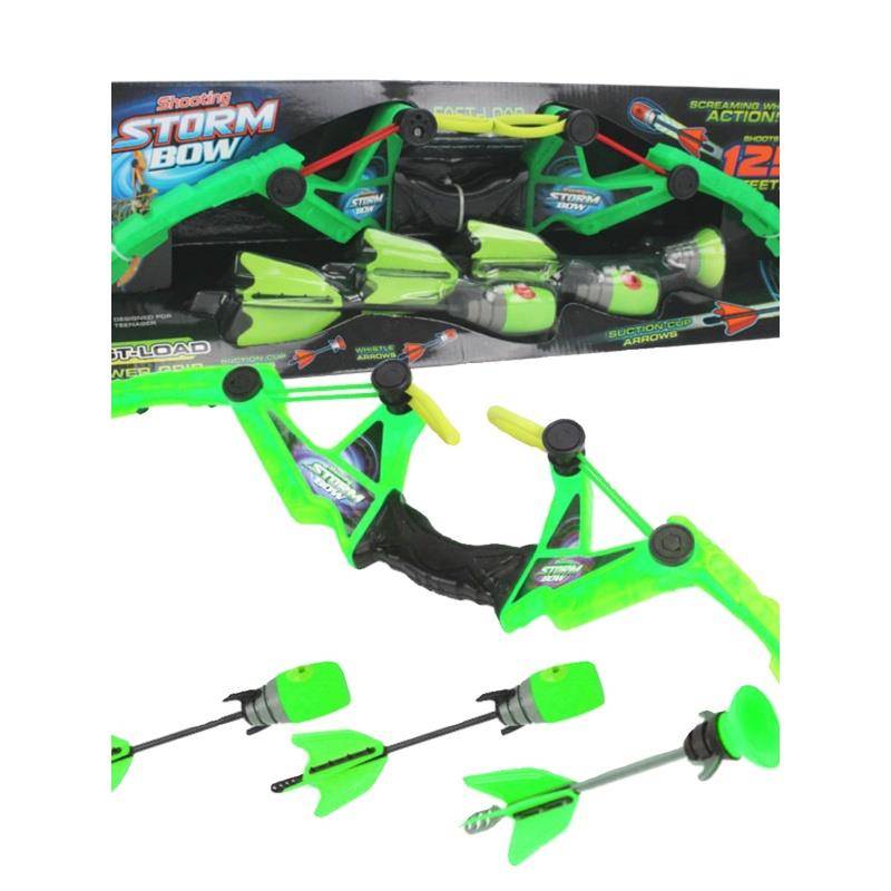The radish bows and arrows will whistle for the children of the bows and arrows to shoot their toys in the open