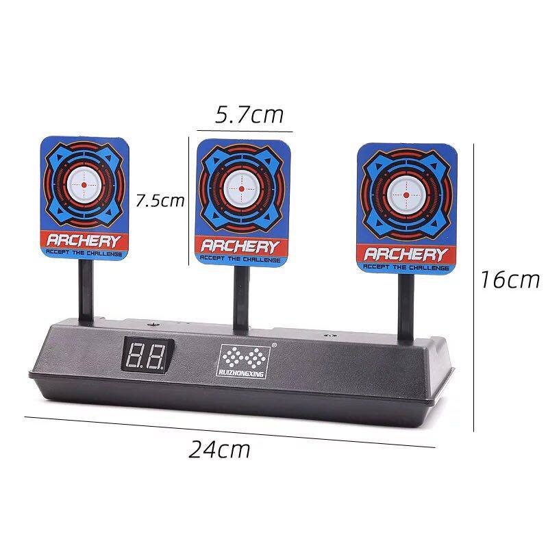 Electronic scoring target automatic back soft play gun electric target practice target children's shooting toy toy gun target