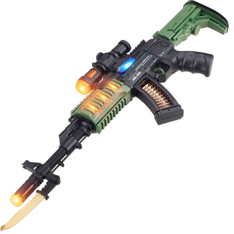 Children's electric sound shock shock AK47 model m416 chicken 3-6-year-old assault gun simulation automatic assault shooting