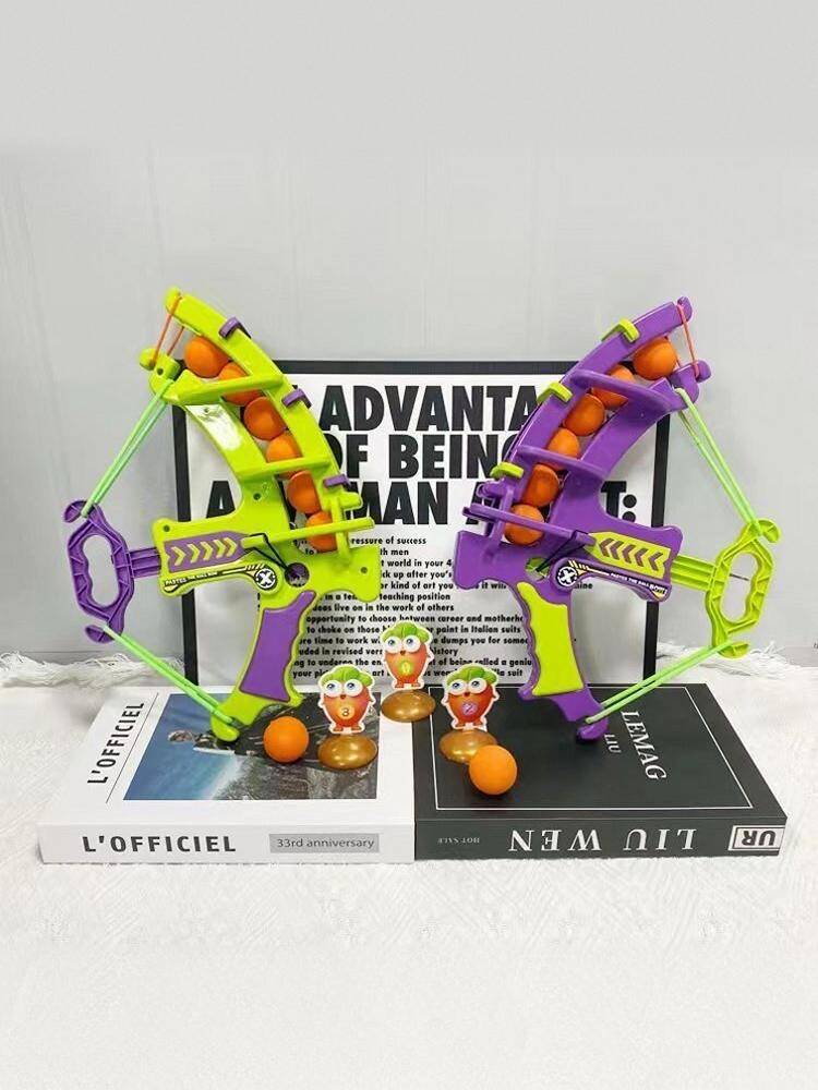 Children ejection radish bow and arrow sticky ball target elastic sticky ball parent -child interactive throw shooting bow and arrow toy