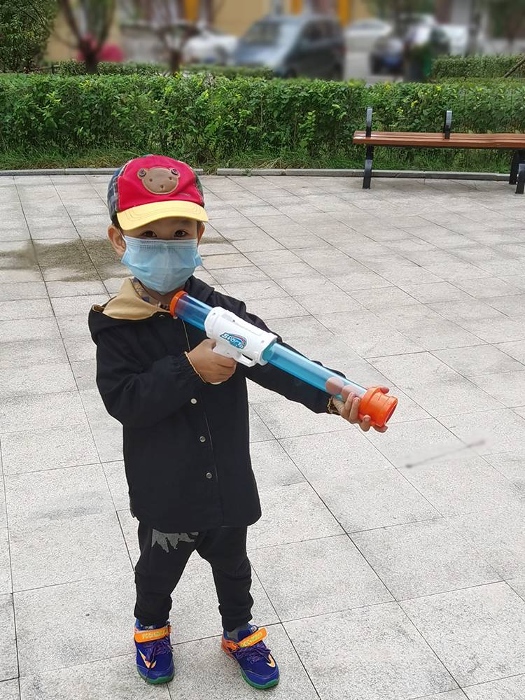 Children's air power soft shotgun boys, girls, puzzle parent -child interactive shooting toys pressure inflatable toy gun