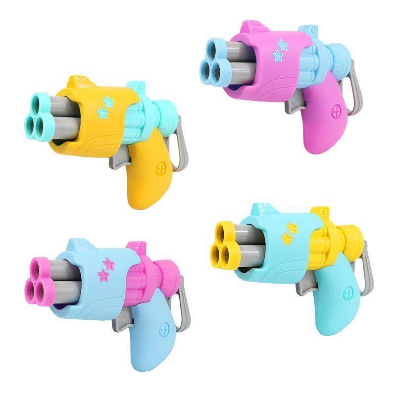 Q version of children's little boy left wheel soft shotgun toy fun shooting manual reasserian suction cup pistol reset target