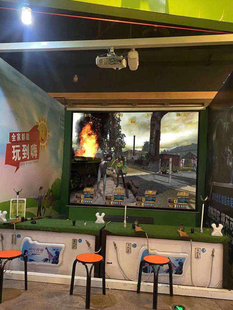 The new hunting hero metal real -sensation simulation game gun, gun, coin shooting game machine night market booth equipment