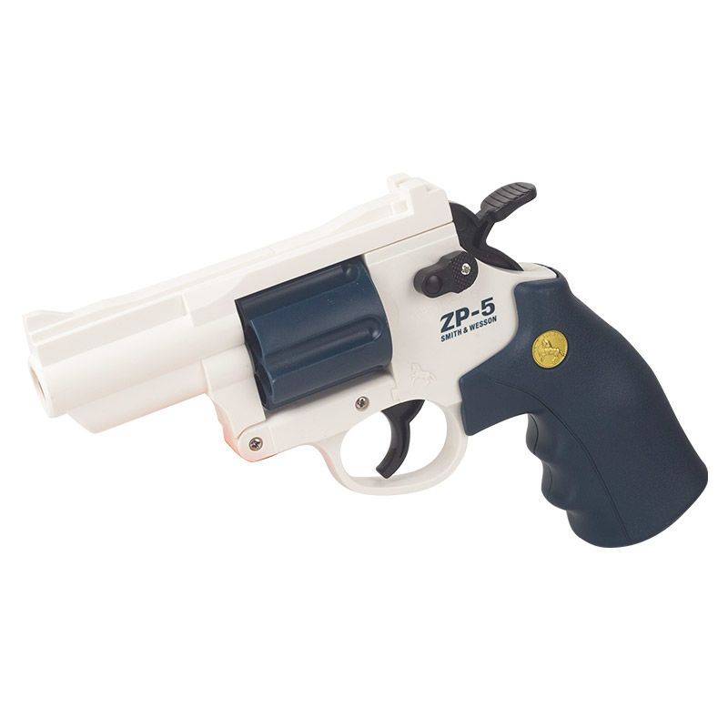 Left wheel small moon soft shotgun, toys, children boys, pistol ZP5 throwing model, soft egg aiming at double -tube shooting