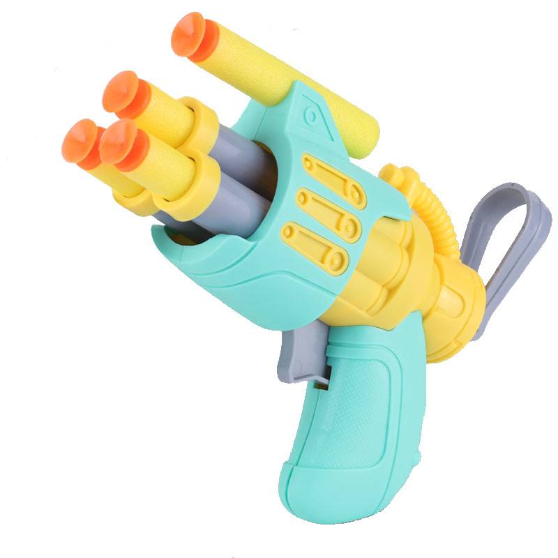 Toy Gun Girl Soft Blind Children, Girl Boy 6-year-old boy pistol Bullet Soft rubber shooting safety gun 7-8 years old