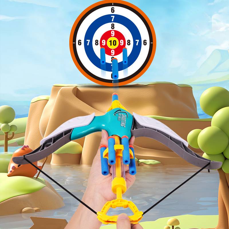 Bow, arrow toy children shoot arrow shooting children indoor and outdoor sports outdoor slingshot training set puzzle