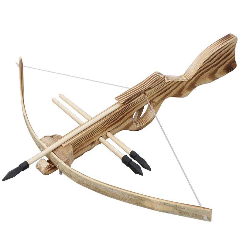 The new powerful wooden bow, arrow crossbow boy outdoor shooting young bows, parent -child outdoor decompression toy crossbow