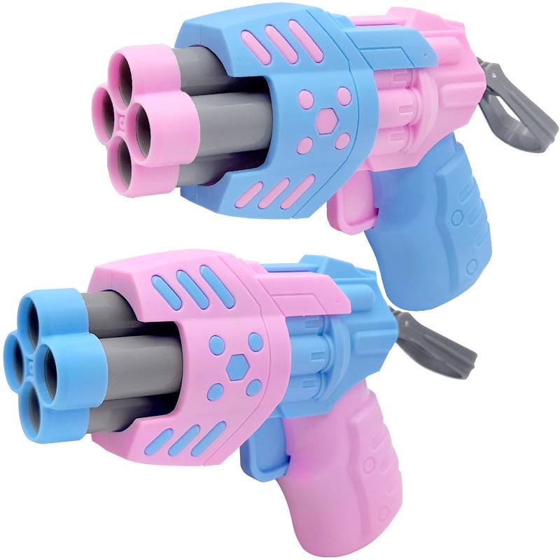 Children Children Boys Bullet Bullet Sucking Cotton Cotton Soft Porching Gun Sagittarians grabbing baby pistols 3 years old 9 toys