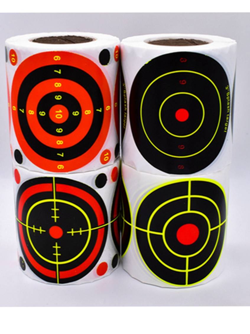 Slingshot target paper splash splash stickers Flower steel bead mud pill shooting competitive bow and arrow large size to calibrate target paper