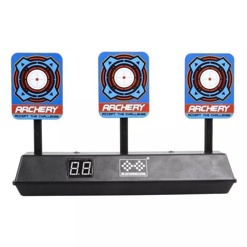 Shooting and hitting electronic scoring target automatic return target soft shotgun exercise target real people CS children's competition
