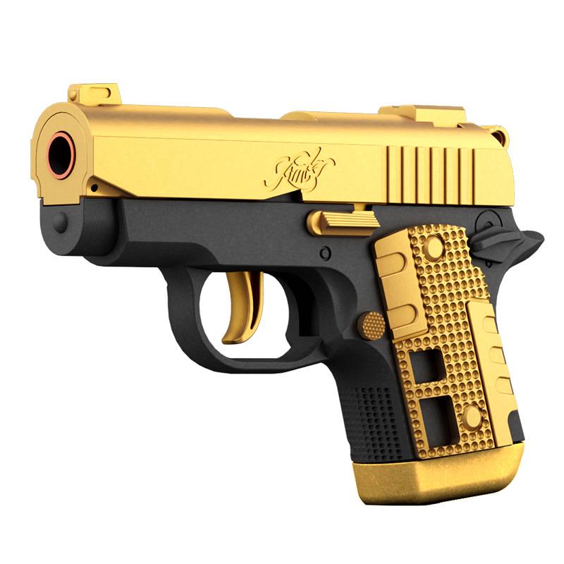 3D Printing Cub 1911 pistol Hanging Shell Soft Horch Gun Connected to Blow Children's Toys Gun Shooting Training
