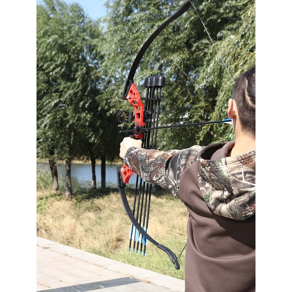 Anti -curved archery, archery shooting kit alloy composite bow, children's bow, indoor and outdoor adult bow power power