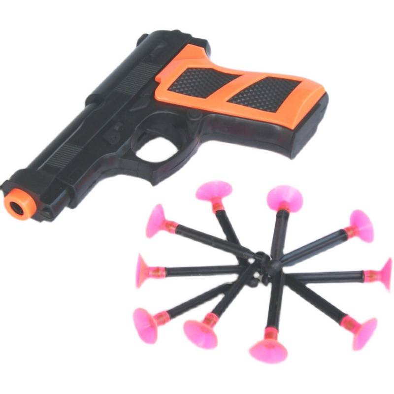 Children's toy gun, small gun, toy soft shotgun, shooting role -playing stage lane with gun suction gun