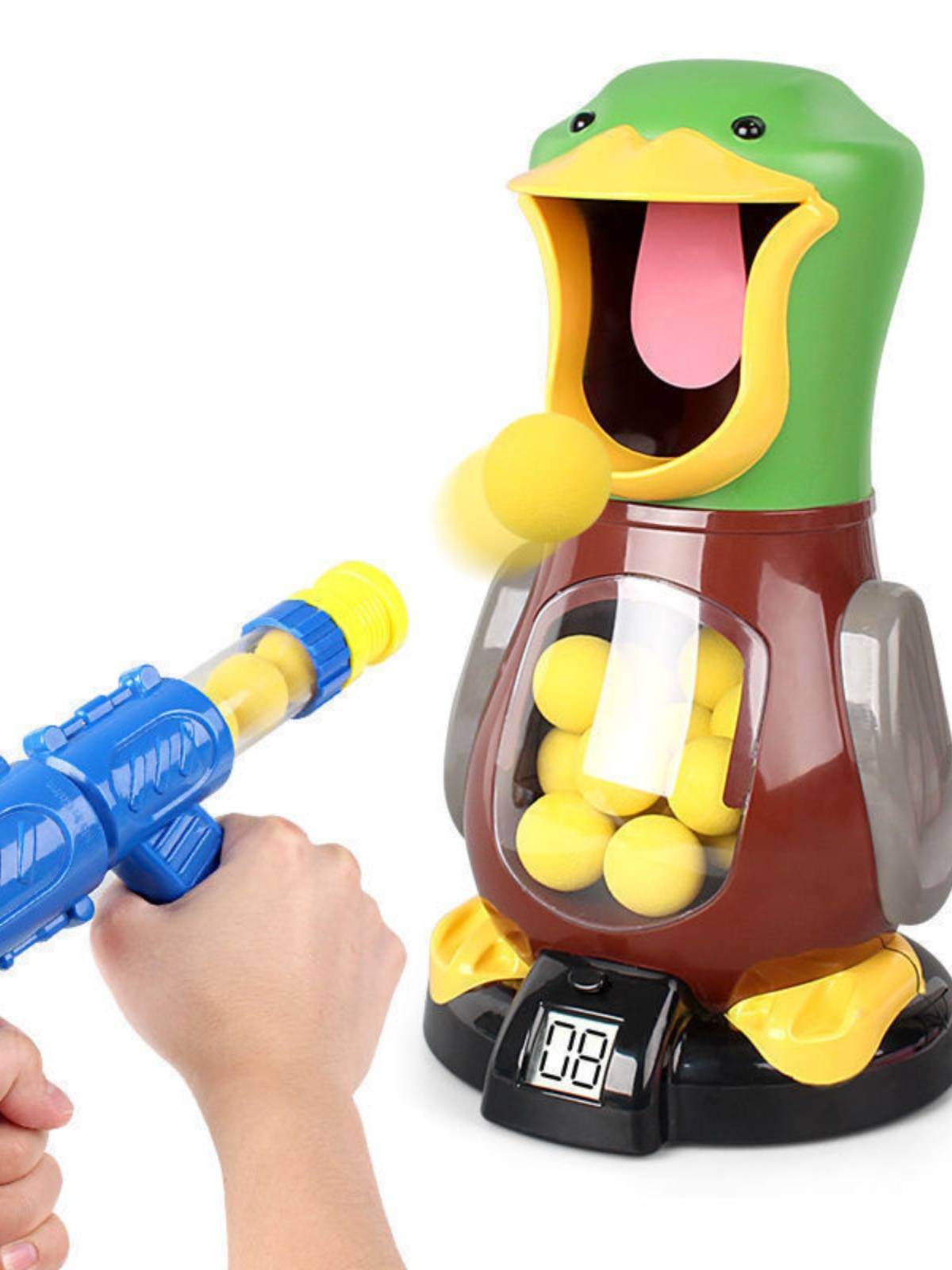 Children hitting my duck shooting toy gun, boy bomb air power soft bomb parent -child toy manufacturer direct sales