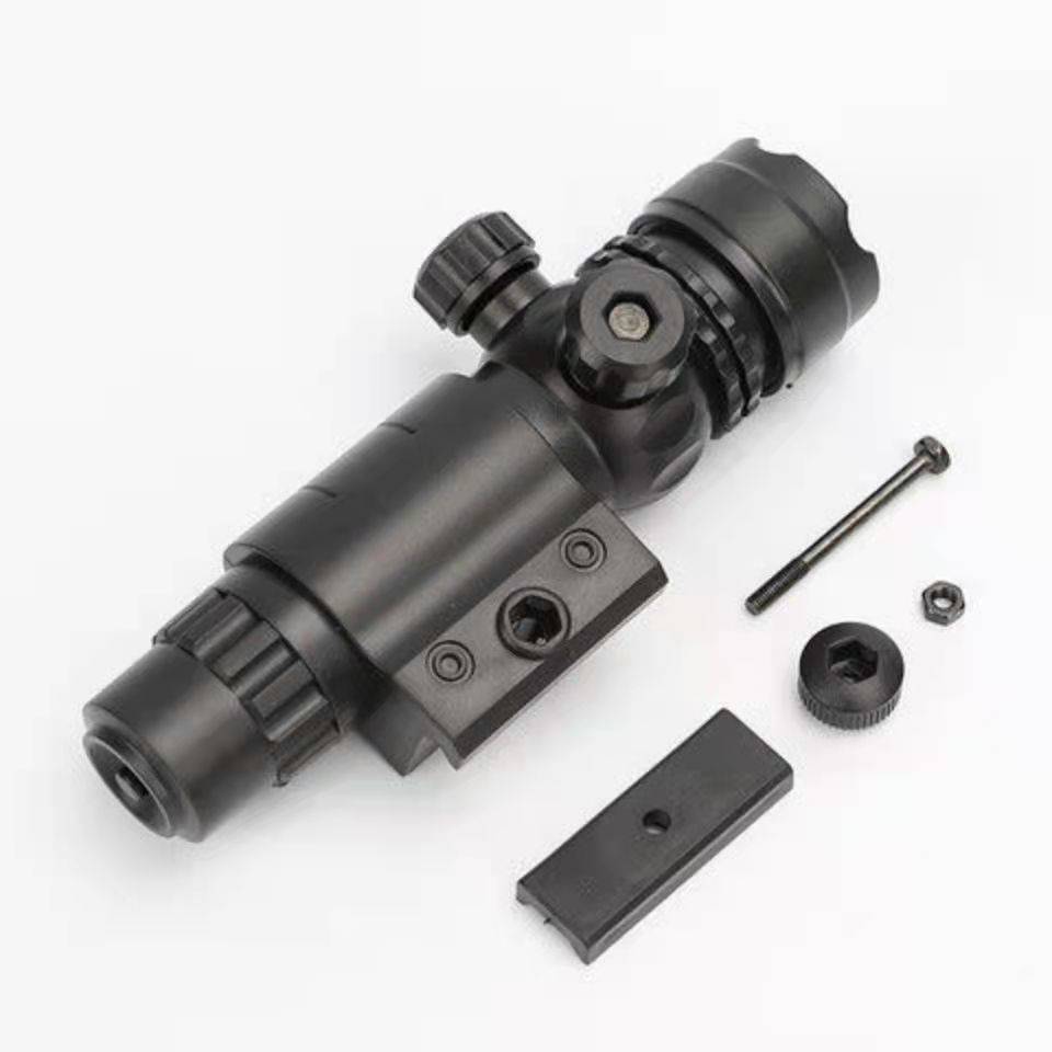 Boy toy DIY plastic assembly, shell -throwing toy, soft bullet gun flashlight infrared target
