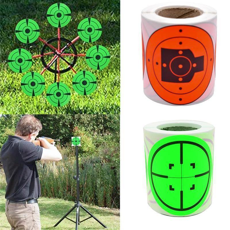 Amazon Cross -border Tag Paper fluorescent splash shooting practice target paper arrow target sticker shooting shooting archery
